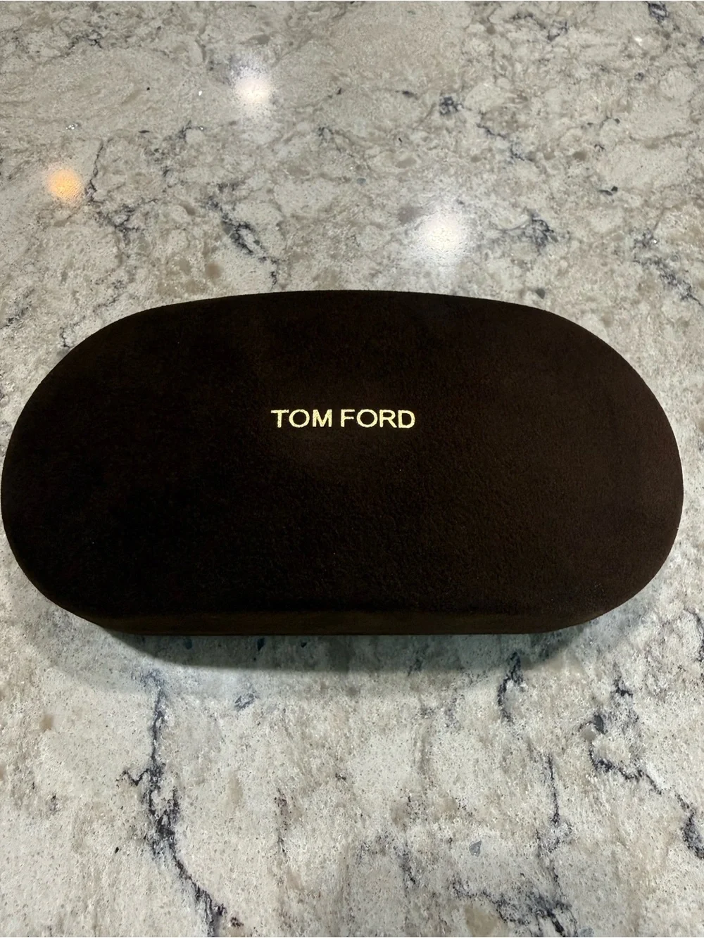 Tom Ford Black Oversized Pilot Sunglasses with Dark Lenses